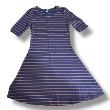 Old Navy Striped Rib-Knit Fit & Flare Dress Women's Size Medium NWOT