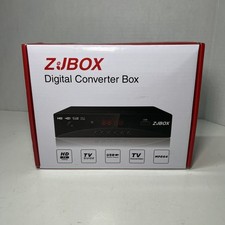 ZJBOX Digital TV Converter Box, ATSC Cabal Box for Analog HDTV Live 1080P HDMI