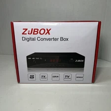 ZJBOX Digital TV Converter Box, ATSC Cabal Box for Analog HDTV Live 1080P HDMI