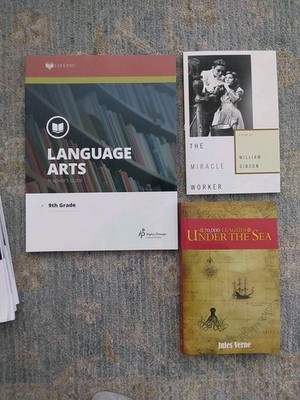 Lifepac Language Arts 9th Grade. STUDENT Books 5 - 10 and Teachers GUIDE