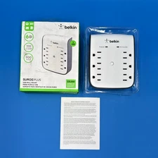 Belkin Surge Plus Wall Mount Surge Protector BSV602TT ✅❤️️✅❤️️ OPEN BOX!
