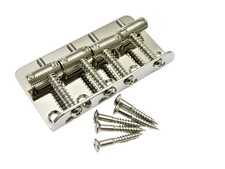 Puente de acero moleteado estilo vintage para bajo Fender J & P