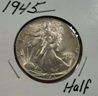 1945 Walking Liberty Silver Half Dollar CHOICE AU