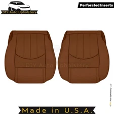 2015-2017 For Chevy Traverse Leather Perforated Front Bottom Covers Saddle Up