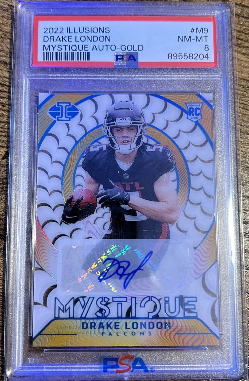 Drake London Panini Illusions Mystique Autographs #M9 Gold