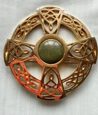 J.C. Walsh & Sons Connemara Marble Brooch Made in Ireland