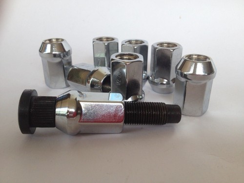 Ford 10 Open End Race Proven HD Chrome Wheel Nuts 1/2" UNF, - Picture 3 of 3
