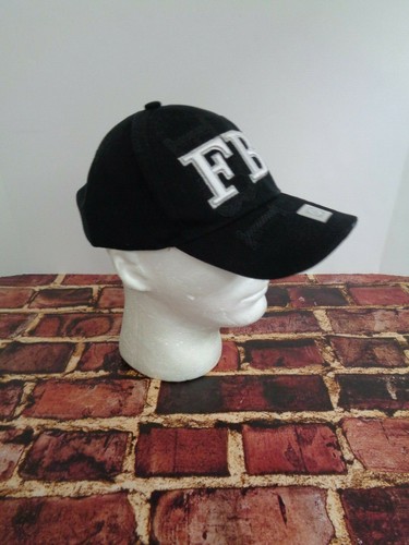 FBI Washington DC Gorra Sombrero Negro Talla Única Ley Oficina Federal de Investigaciones NUEVO - Imagen 3 de 5