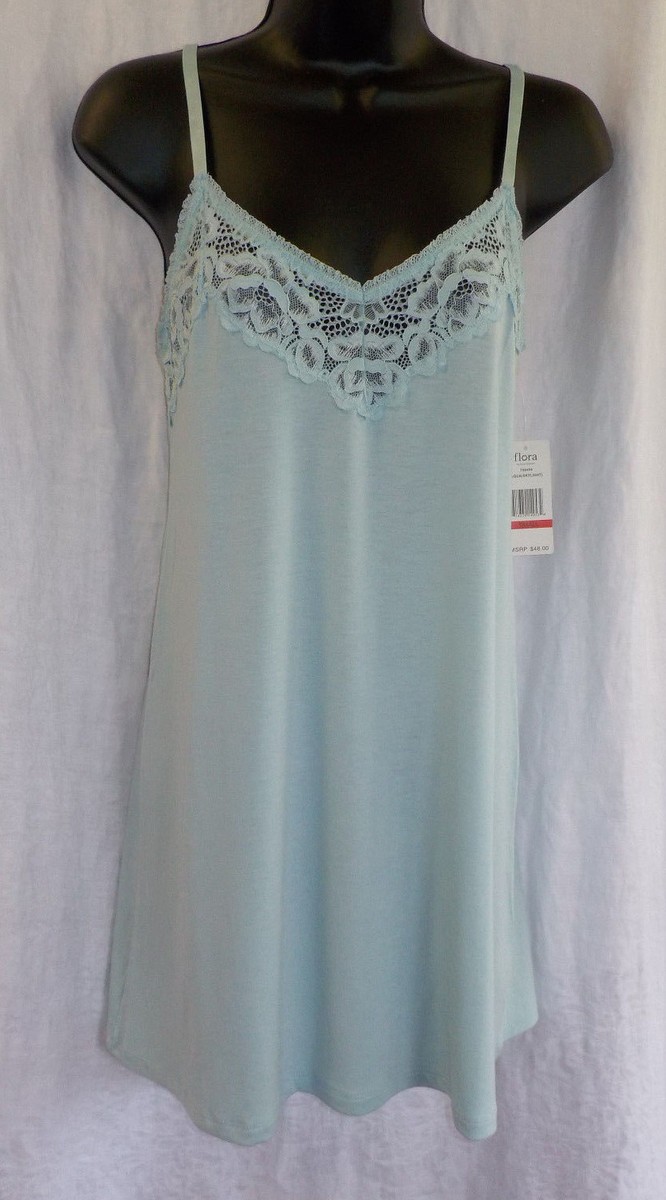 SALE☆ラス1即納☆Flora Nikrooz Nirvelli Chemise Size:S Flora Nikrooz Chemise Size S NWT Aqua Polyester Blend