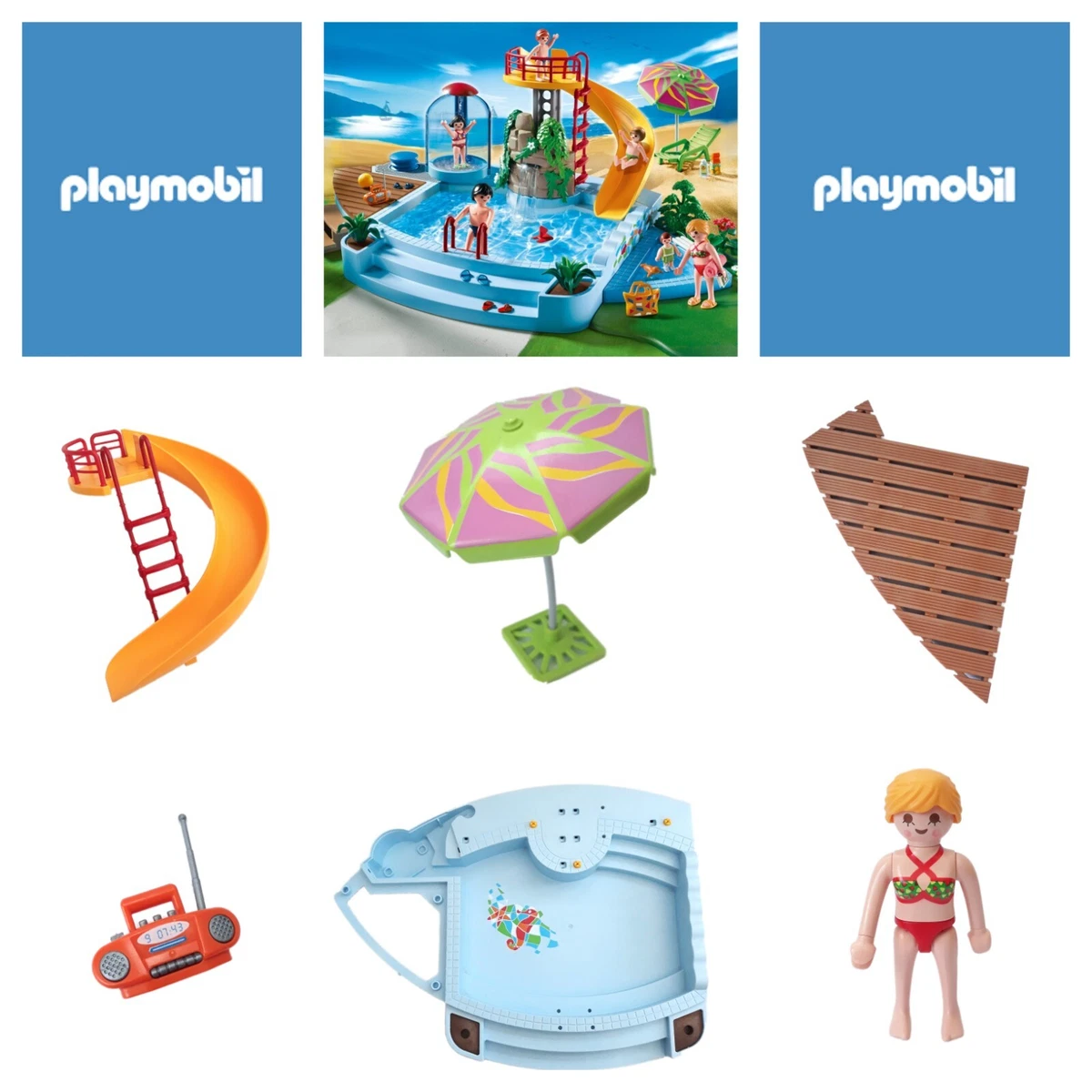 Playmobil pool sale 4858