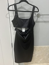 Windsor Black Cut Out Midi Dress NWT Size M