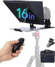 Moman MT16 Video Teleprompter Kit 16" for iPad/Tablet with APP Remote Control
