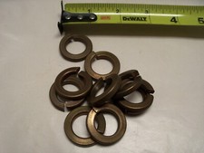 5/8" Silicon Bronze Lock Split Washer VINTAGE Made in USA Qty 10