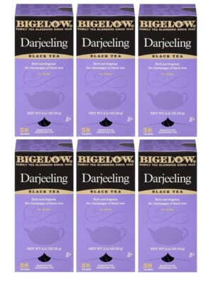 Bigelow Darjeeling Blend Tea 28-Count Boxes (Pack of 6)