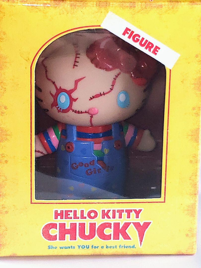 Hello Kitty Chucky Plush Doll Halloween Horror Nights USJ Used F/S