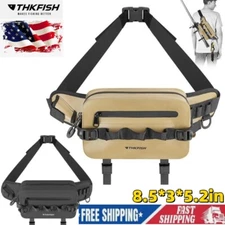 THKFISH Waterproof Fishing Waist Pack with Fishing Rod Holder for Fly Fishing 