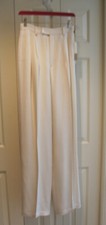 Nordstrom Studio 121 100 Silk pants NEW w TAGS Vintage Waist 28" Pearl FREE H