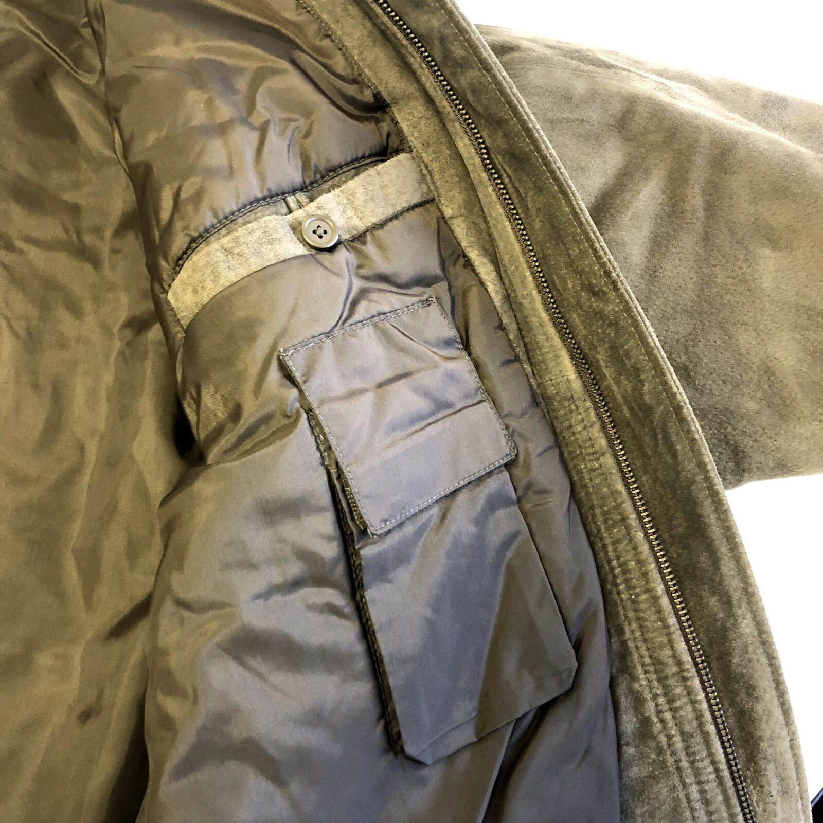 FILA Savile Row Outerwear Uomo Grigio PELLE SCAMOSCIATA Bomber Inverno Giacca In Pelle Cappotto Moto