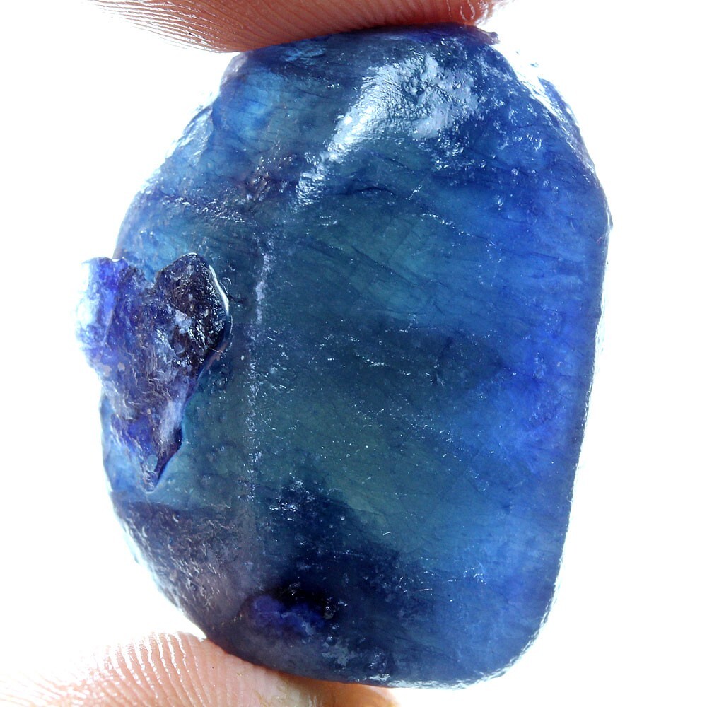 95.85 Ct. Blue Sapphire Rough Gemstone Africa Heated (Lead Glass