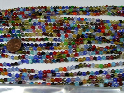 30 Strands 36'' India Handmade Assorted Color Glass Beads Wholesale Bulk (CT-32)