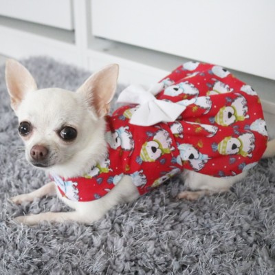 Chihuahua Christmas handmade dog dress - Winter Dogs - small breed clothes  | eBay