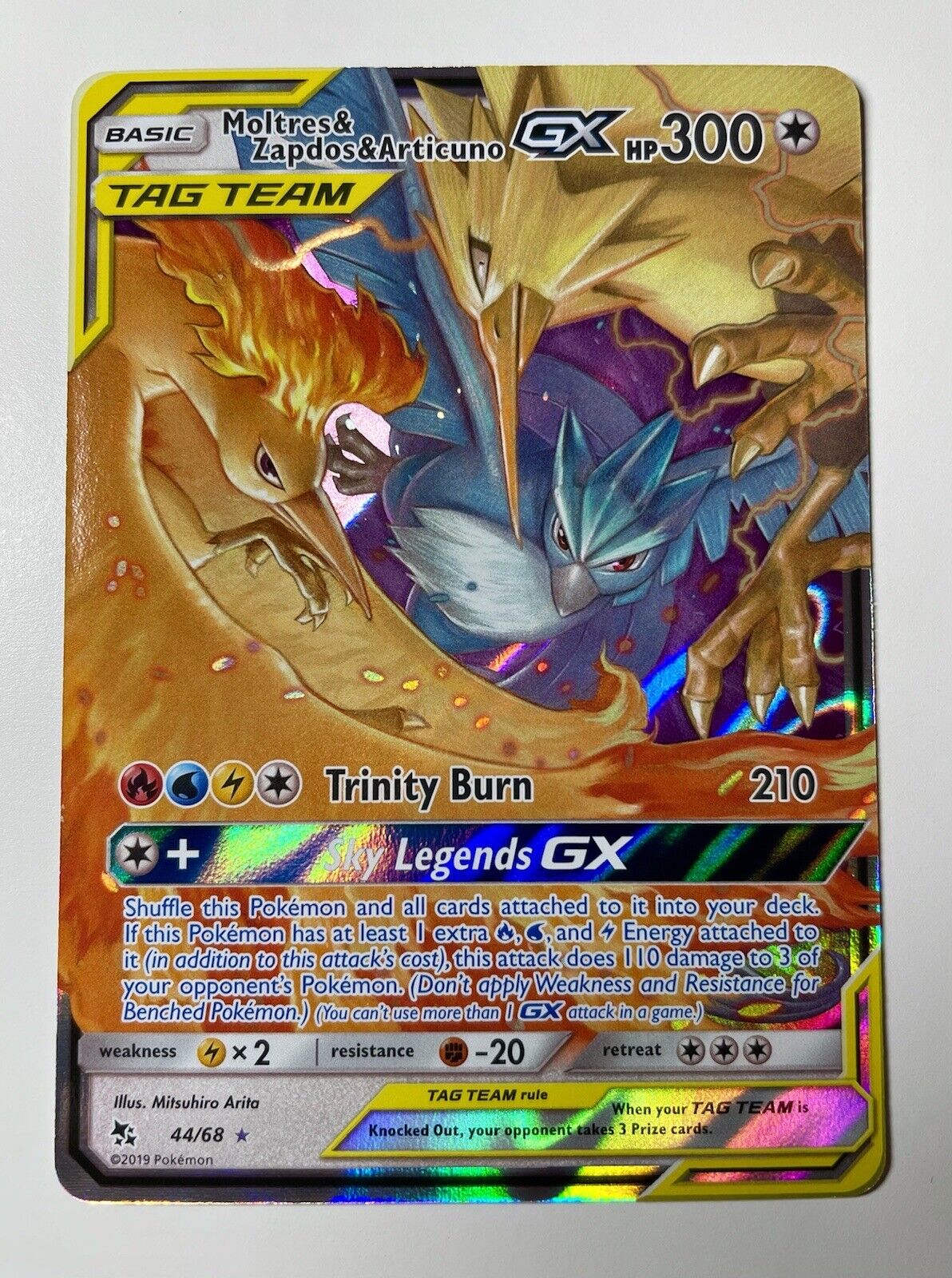 Mavin  Pokemon TCG Moltres Zapdos Articuno GX Tag Team Japanese