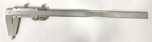 Mitutoyo 160-124 Vernier Caliper Nib Style Jaws and Fine Adjustment, 0-12"