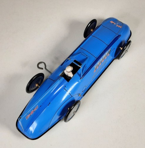 Shylling Toys, Bluebird Land Speed Record Car, Federwerk, Blech, NO Box #CW413 - Picture 6 of 15