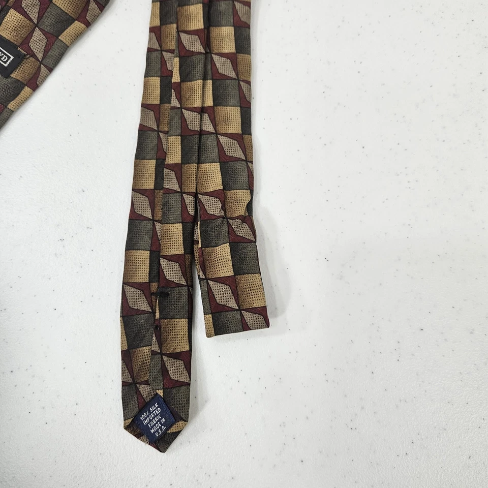 Corbata Alexander Lloyd Hombre Cuello Clásico 100% Seda 62" Multicolor Hecha en EE. UU. Foto 4 de 4