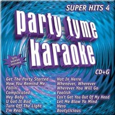 PARTY TYME KARAOKE - Super Hits 4 CD G CD