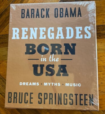 Barack Obama/Bruce Springsteen- Renegades -Deluxe Signed Edition In Shrink/Box