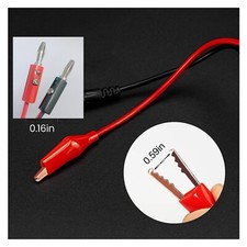 Cable Tipo Banana, 5 Unidades, P1036, Alta Tensión, Doble Ca