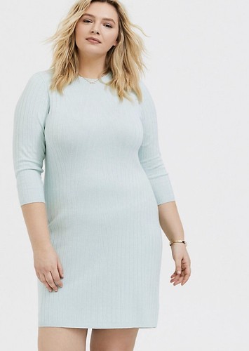 Torrid MINT GREEN TEXTURED SWEATER-KNIT 