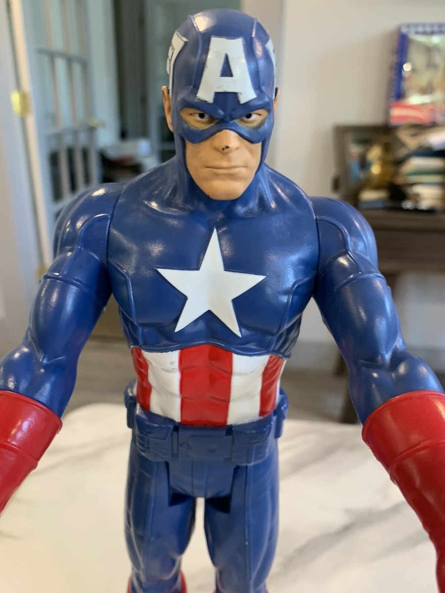 Marvel Captain America 12” in Action Figure Titan Hero Series 2013 Hasbro  No Box