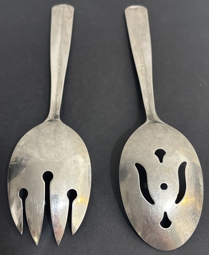 Sears COLONY HOUSE Slotted Serving Spoon & Salad Serving Fork - Stainless USA - Picture 6 of 7