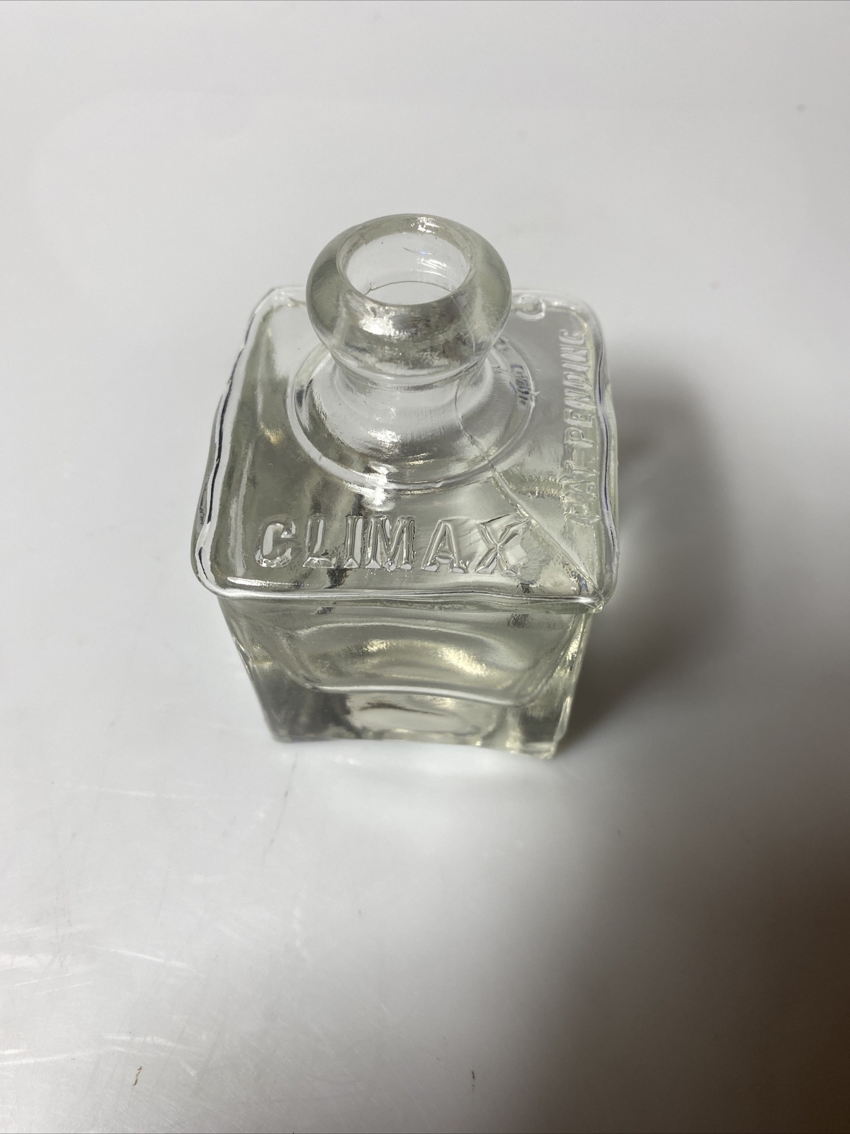 EMBOSSED CLIMAX COFFEE GRINDER MACHINE PART GLASS BOTTLE eBay