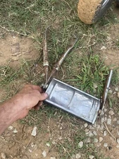 vintage chrome side view towing mirror west coast style