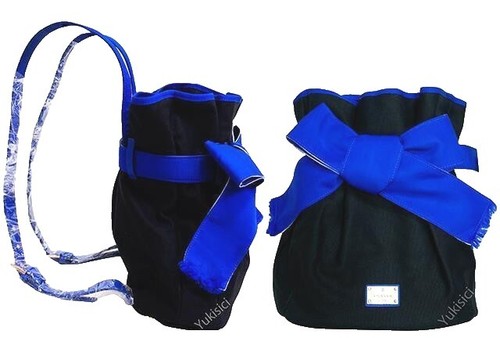LANVIN en Bleu Backpack Navy × Black | eBay display picture 3