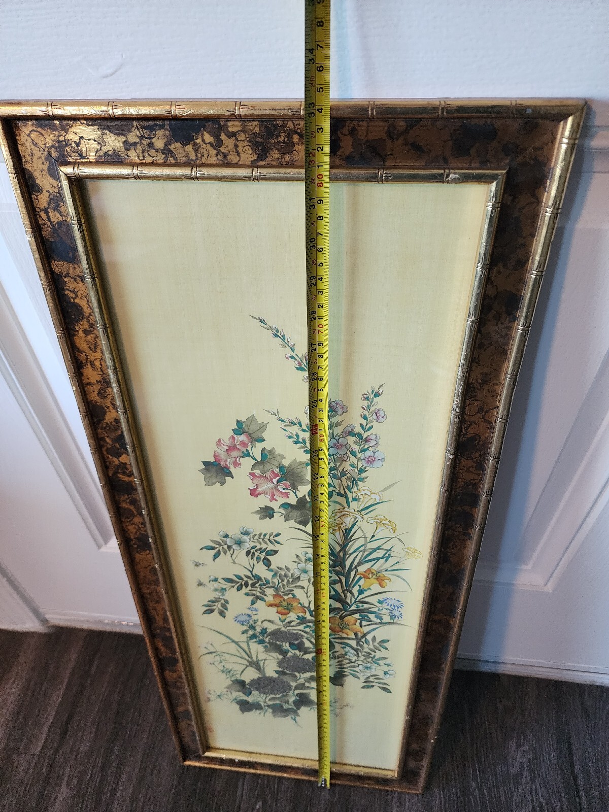 Vintage Turner Wall Art Accessory 1960s MCM Mid Century Floral Oriental