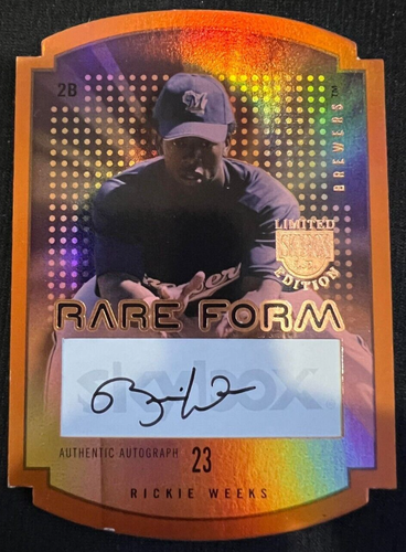 RICKIE WEEKS Brewers 2004 Skybox Limited Edition Rare Form Orange RC AUTO #39/99 - 第 1/1 張圖片