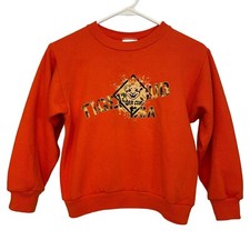 Vintage Tiger Cub Scouts Sweatshirt Youth Medium Uniform Orange Scouting America