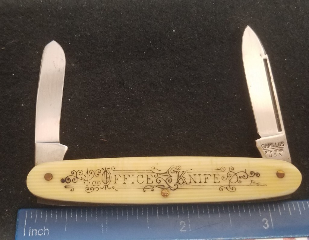 Camillus USA Office Pen Knife, Cream Waterfall Composite Camillus USA Office Pen Knife, Cream Waterfall Composite