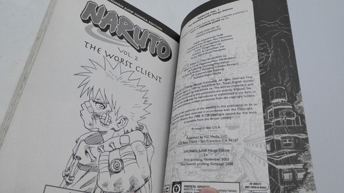 Naruto Shonen Jump Graphic Novel Volume 1 2 3 Manga Reads Right To Left Books - Picture 14 of 15