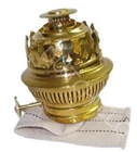 NEW BRASS MATADOR OIL LAMP BURNER ODIN 15"' WITH FLAME DIVIDER.