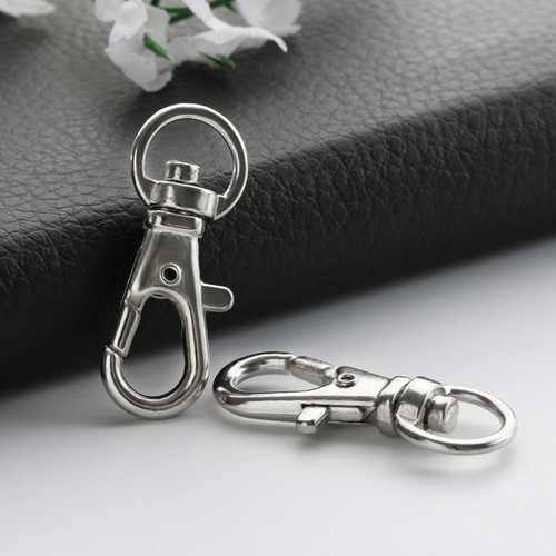 20X Swivel Lobster Clasp Clips Hook Alloy Keychain Split Key Ring Durable Keycha - Picture 7 of 8