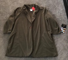 We Be Bop Olive Green Fleece Jacket. Size 0x. #433