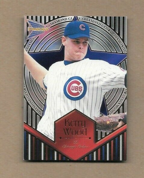 1999 Prism Kerry Wood Diamond Glory Insert Card #8 Chicago Cubs NM