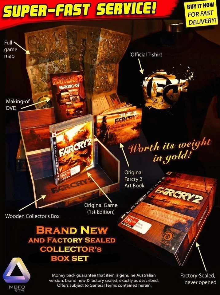 Far Cry 2 Collectors Edition PS3 *NEW *RARE *Oz Collector's FarCry PlayStation 3 - Image 2 of 4