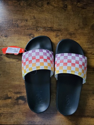 vans slides rainbow
