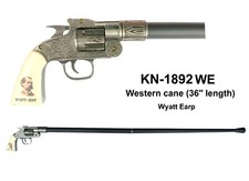 WYATT EARP Western Walking Cane